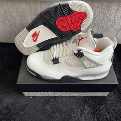 Jordan 4 White Cement 