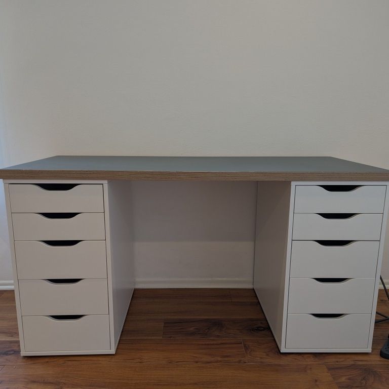 IKEA Lagkapten desk w/ Alex drawer units, Orfjall chair for Sale in Los ...