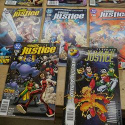 LOT 8 DC COMIC BOOKS YOUNG JUSTICE ROBIN 1 2 4 5 8 7 9 NOVEMBER 1(contact info removed) 