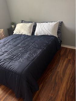 Queen size bed- mattress plus frame