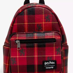 Loungefly Harry Potter Gryffindor Plaid Mini Backpack **** First photo is a stock photo Gently pre-labs pretty clean inside pretty clean outside just 
