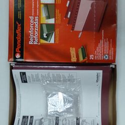 New 25-Pieces Pendaflex Esselte Hanging File Folders, Letter Size, Tabs Included