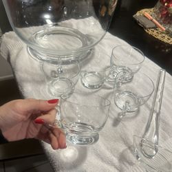 Unused Punch Bowl Set 