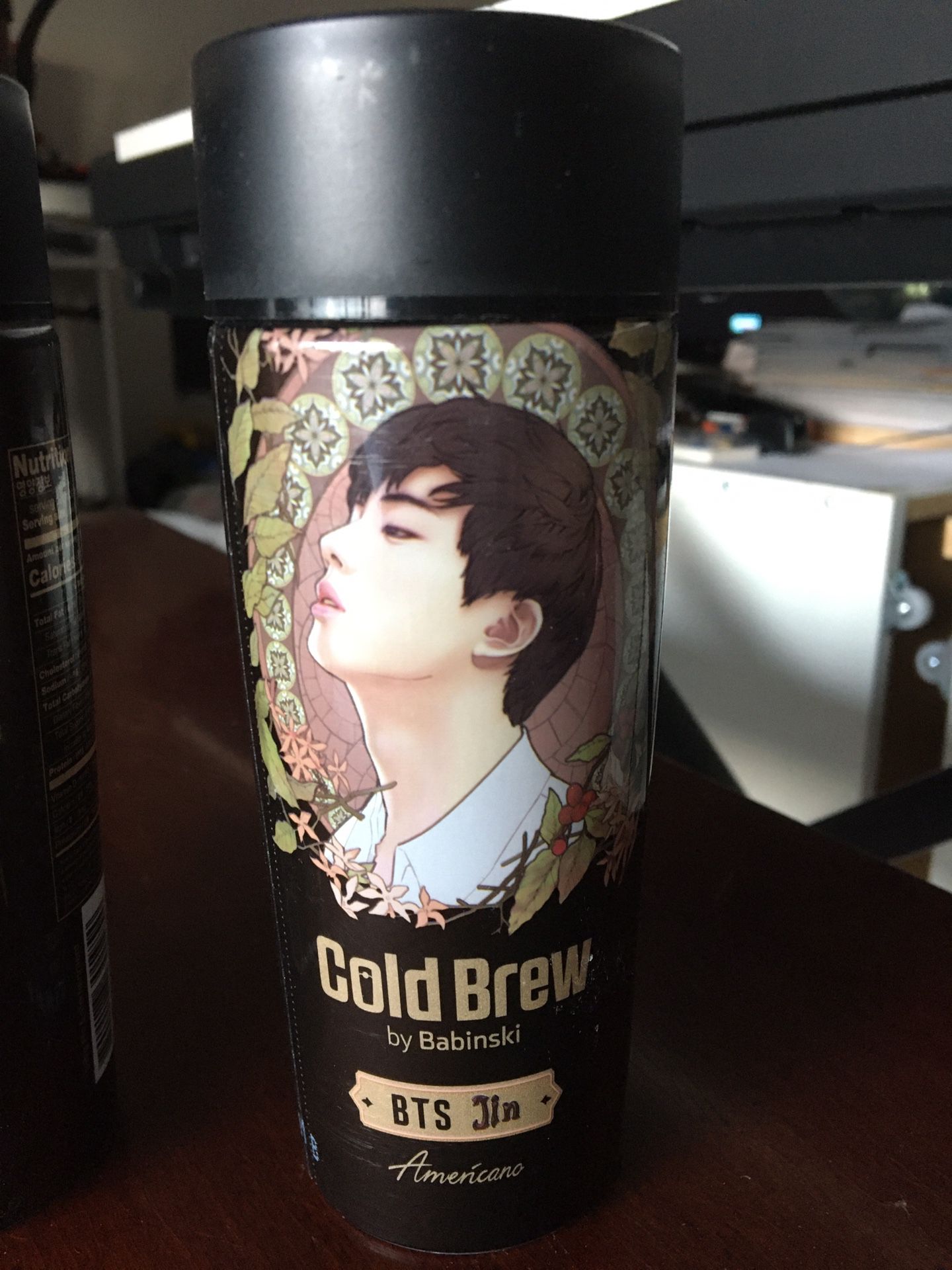 BTS Empty Cold Brew container JIN