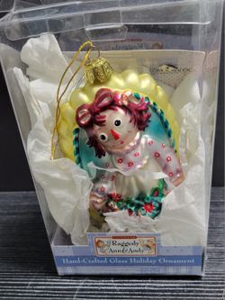Raggedy Ann Hand-crafted Glass Ornaments