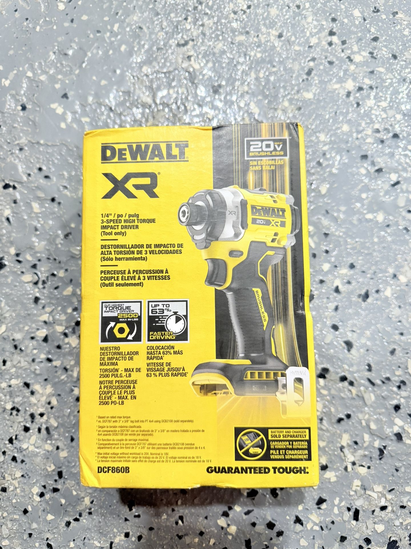 New Dewalt 1/4 Impact Drive 3 Speed Tool Only Dcf860b
