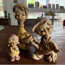 Vintage set UCTCI Ceramic figurines Poppet Trixie
