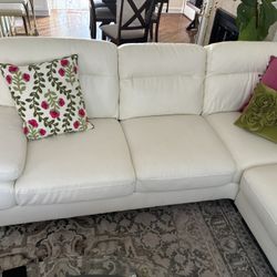 Corner Sofa White 