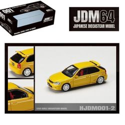 Hobby Japan - JDM64 - Honda Civic Type R EK9 Yellow - HJDM001-2