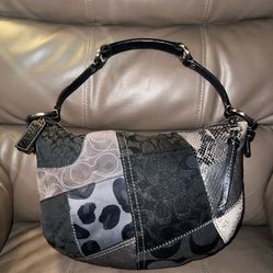 Coach Signature Vintage Patchwork Hobo Bag
