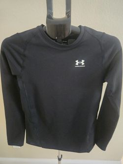 Under Armour Black Coldgear Youth Shirt. YXL