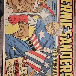 Original 2016 Bernie For President Vega Twins Canvas Poster
