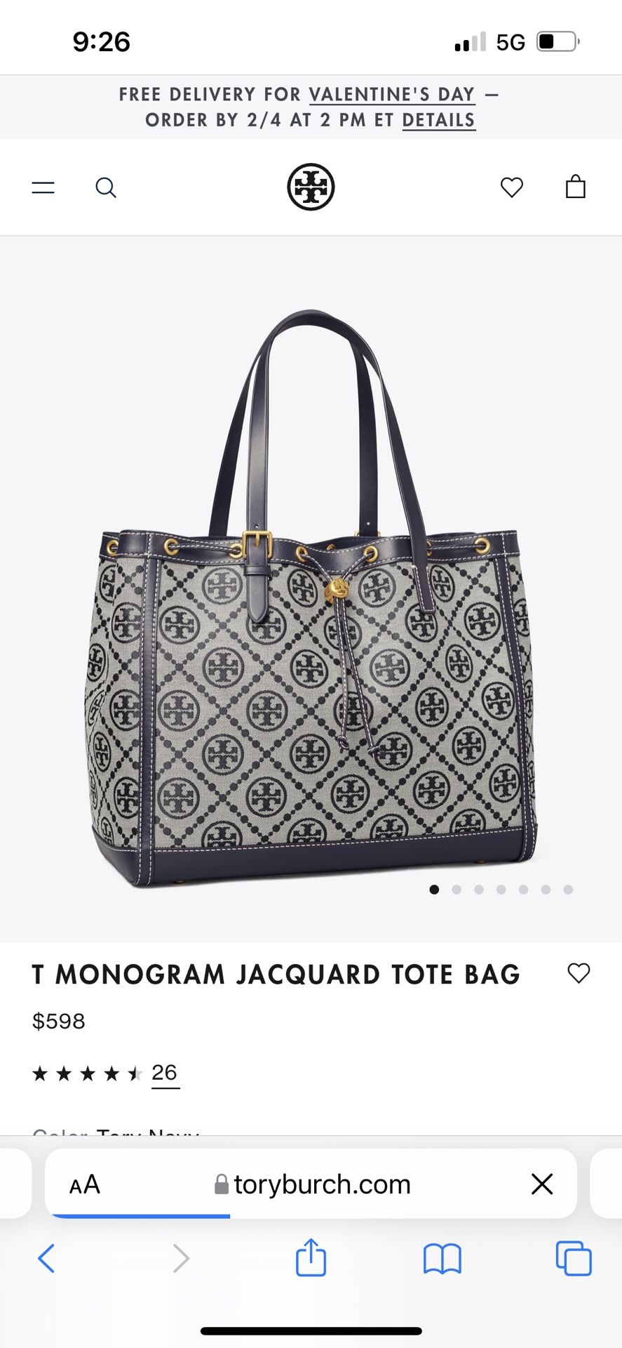 Tory Burch Monogram Tote