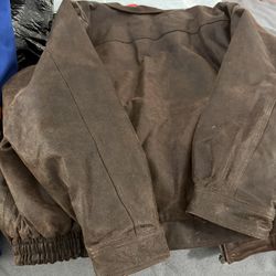 100% Leather Bomber Jacket