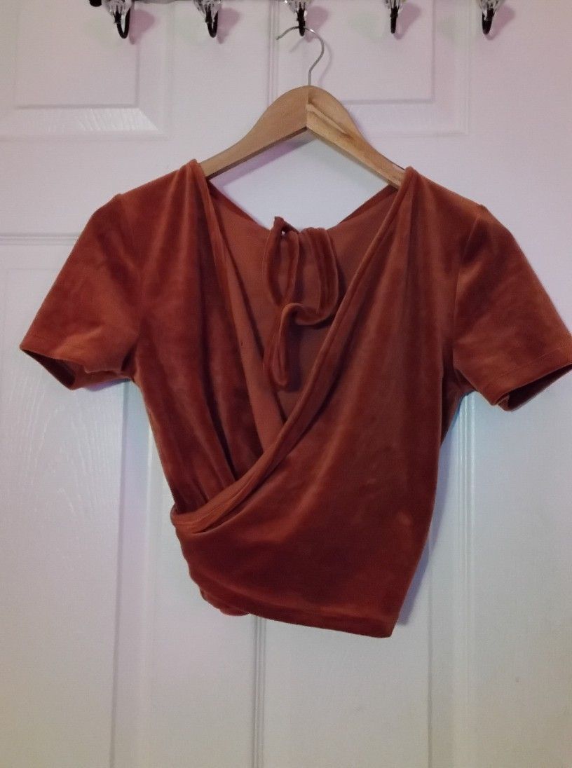 Brown Cross Body Shirt Medium
