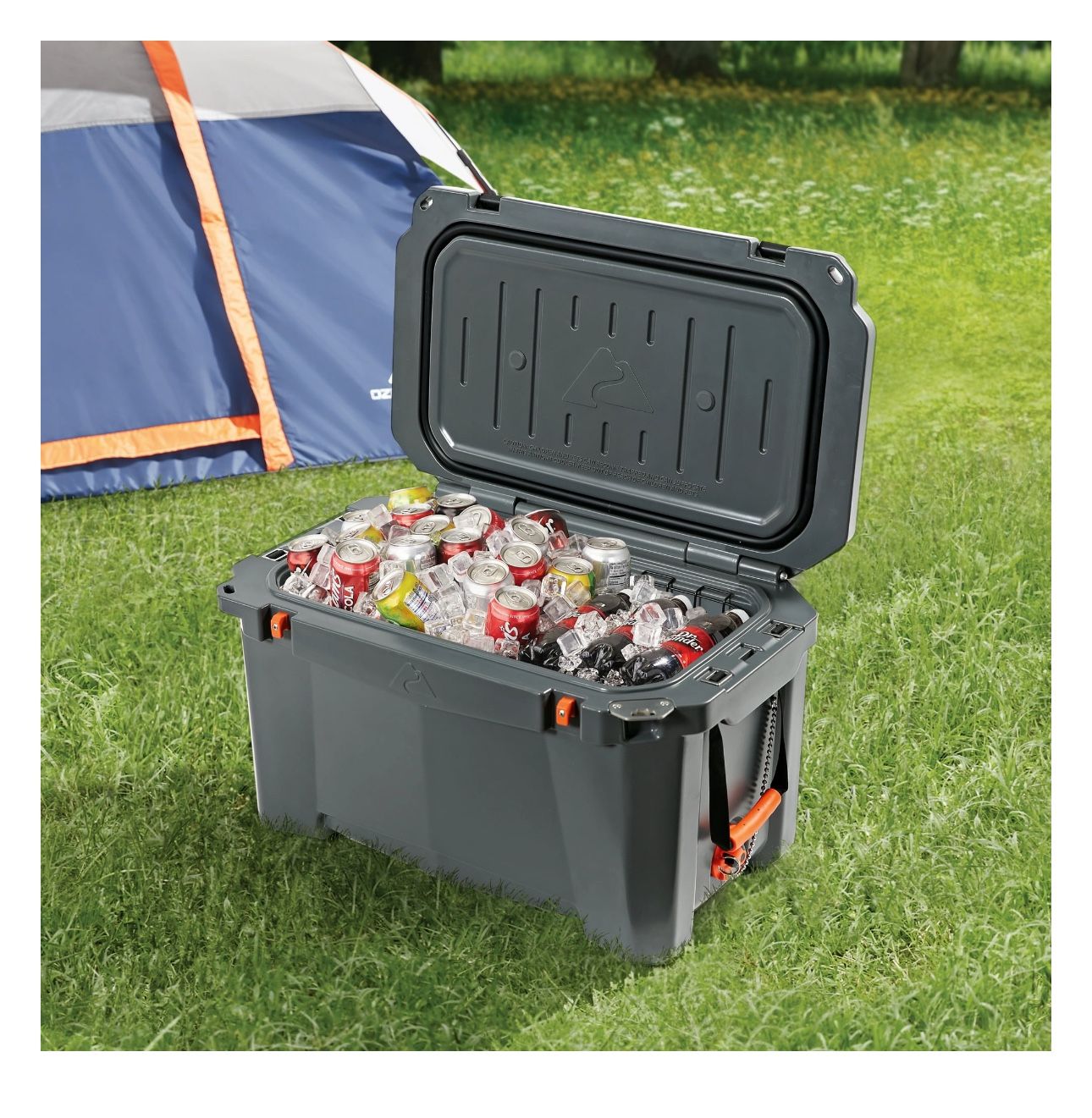 NEW - Ozark Trail 52 Quart High Performance Hard Sided Chest Cooler, Gray