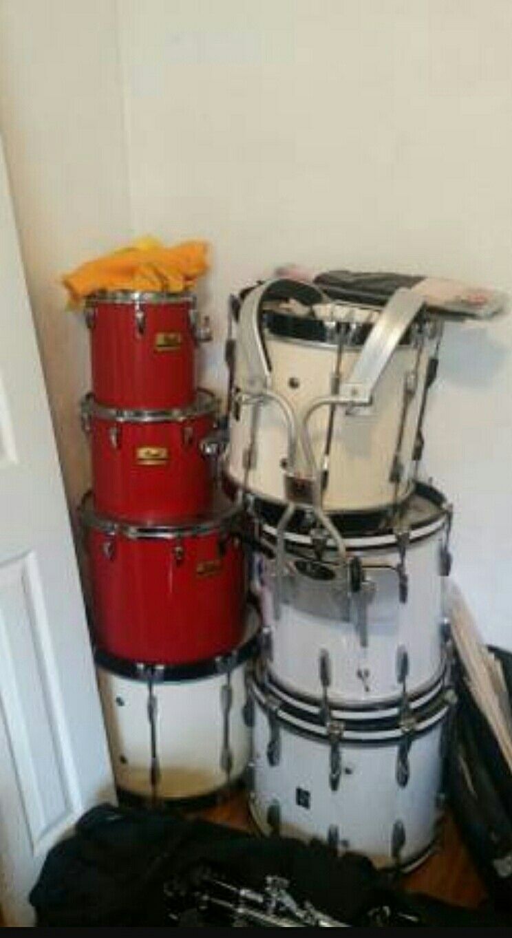 Mapex tubular harness and drums