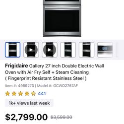 Frigidaire Gallery 27 inch Double Electric Wall Oven