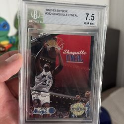 1992-93 Skybox Shaquille O’Neal Beckett Grade 7 