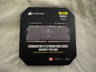 Corsair Dominator Platinum RGB 64GB (2x32GB) DDR5 6000MHz RAM Kit (AMD Optimized) $750 OBO!