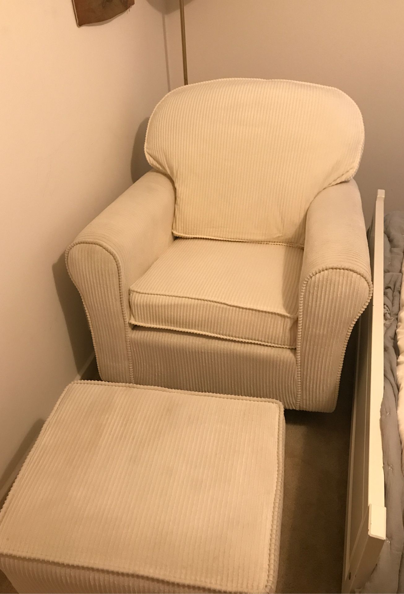 Off White Accent Rocking Chair