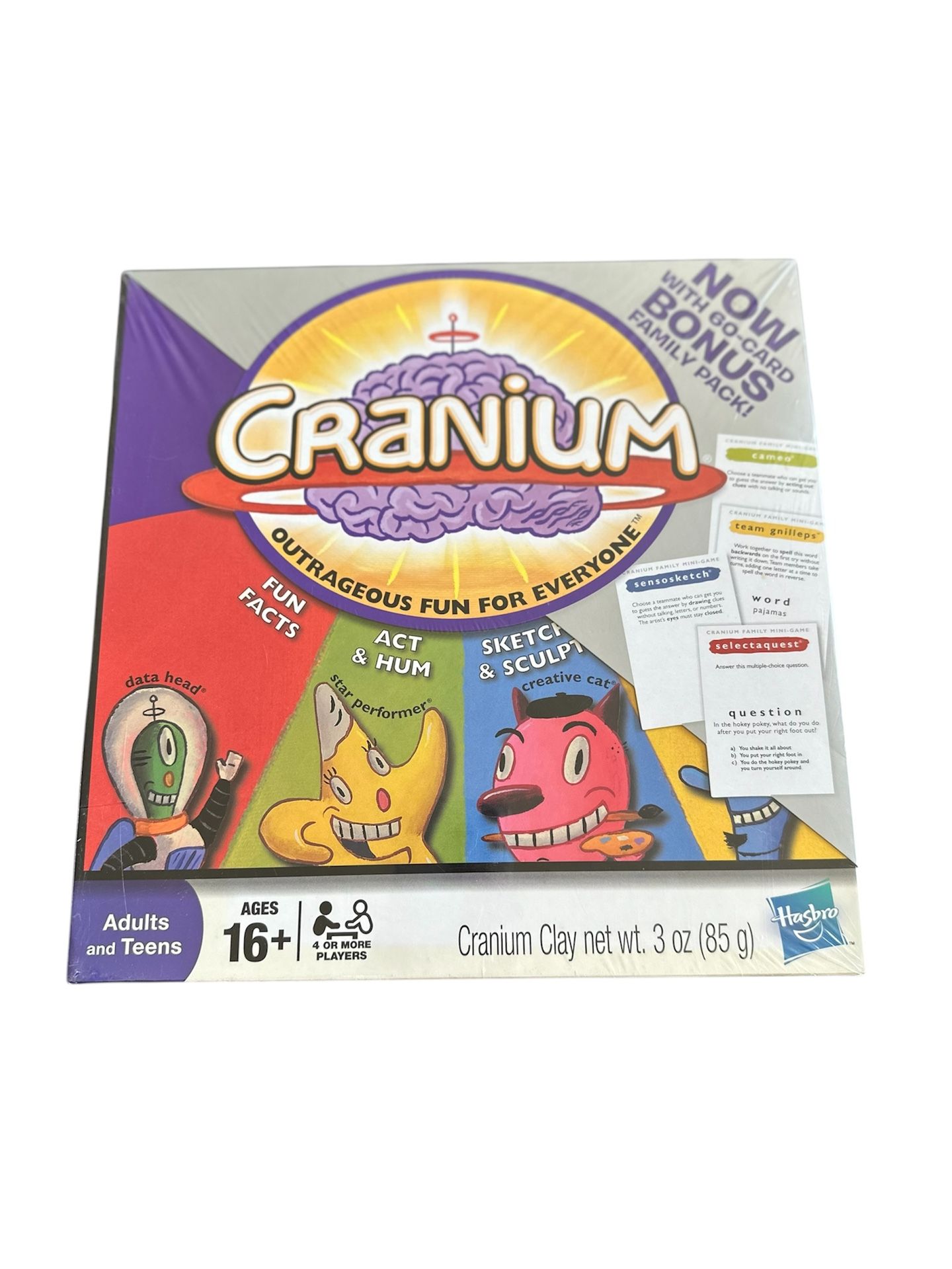 Hasbro Cranium Board Game & Bonus Family Pack - 2008