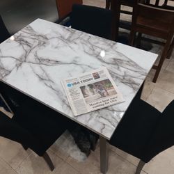 *Summer Sale Event*---Tedd Black Stunning Dining Table Sets W/4 Chairs---Delivery And Easy Financing Available🤭