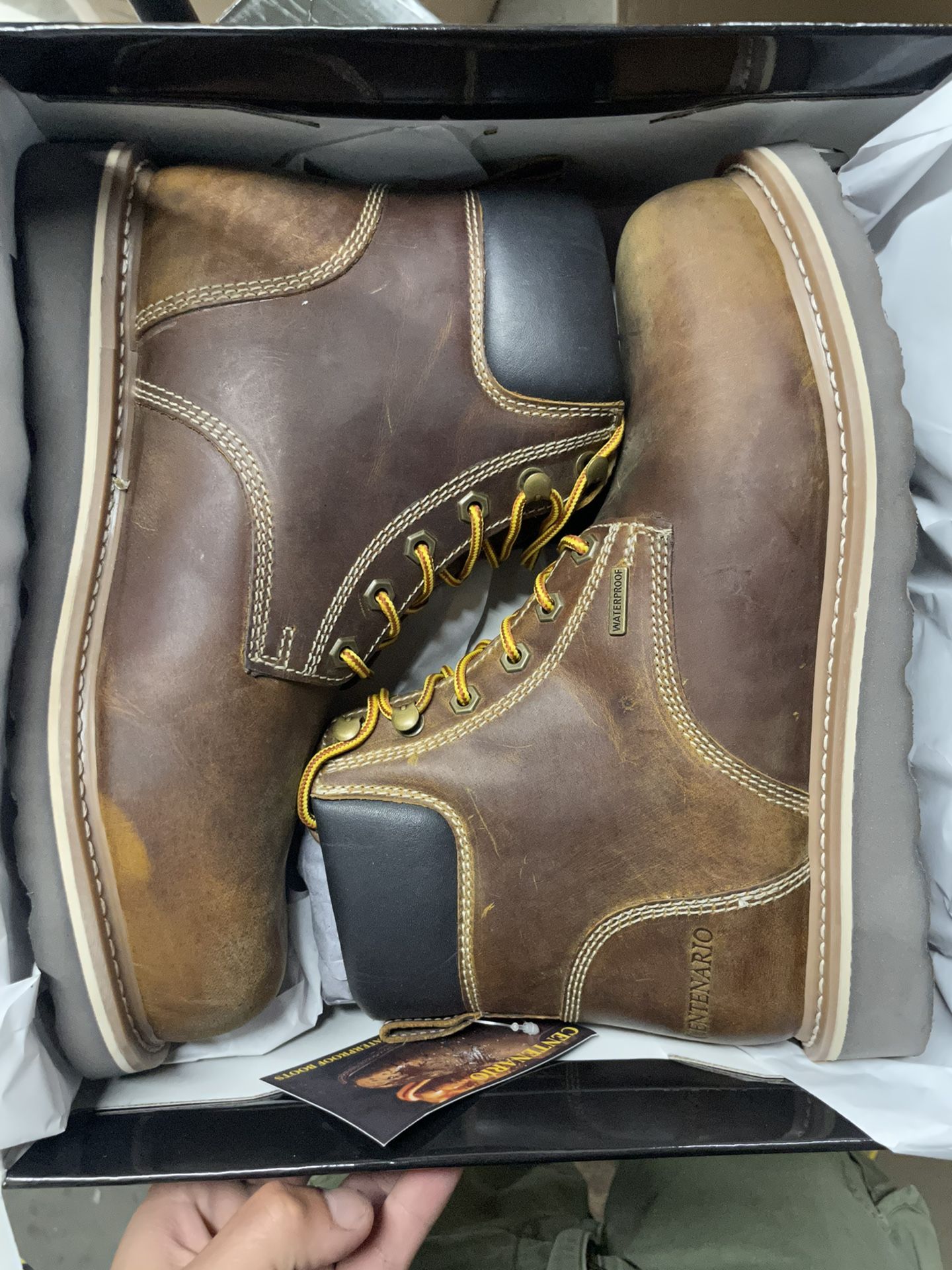 Centenario Waterproof Steel Toe Work Boots Size 6-12