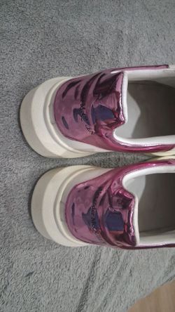 Alexander McQueen Metallic Pink Slip-On Sneakers