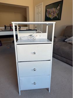 White nightstand