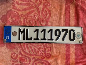 Germany license plate