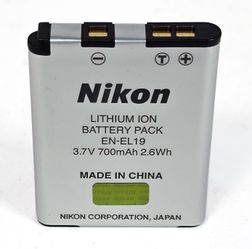Nikon EN-EL19 Lithium Ion Battery Pack - compatible with a ton of different Nikon Cameras