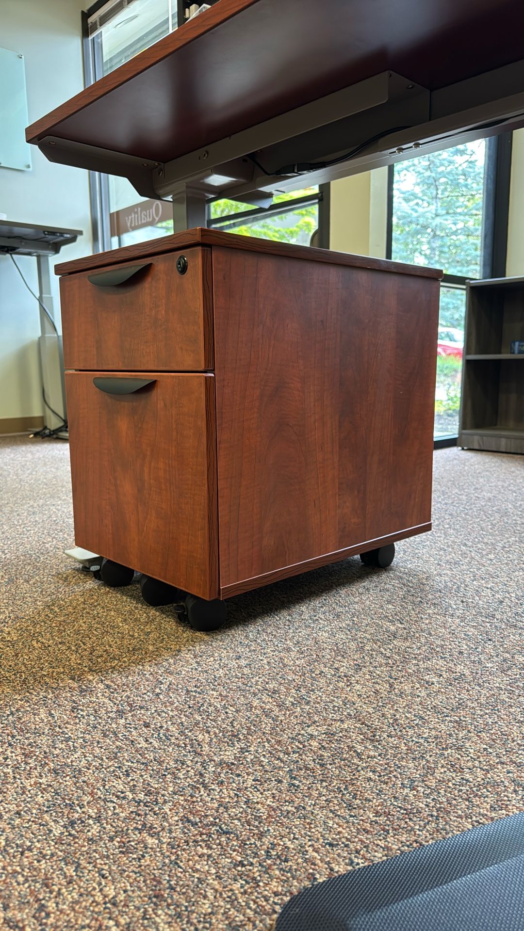 2 Drawer Mobile File Cabinet