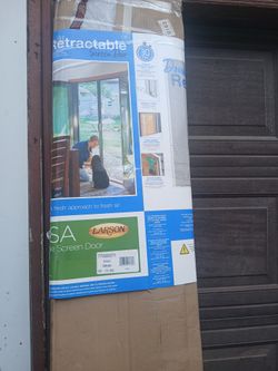 Double Retractable Screen Door