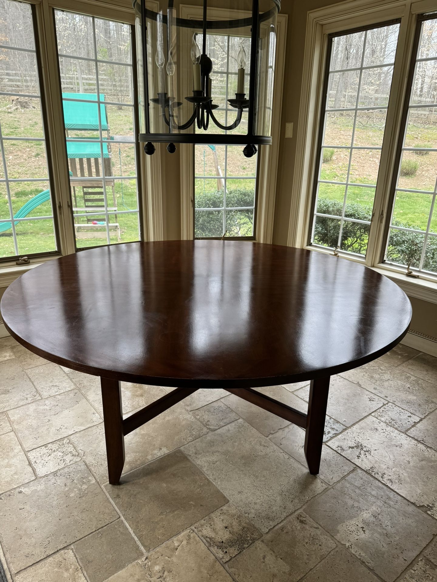 BIG Table - 8-seat round Wood Dining / Conference Table  