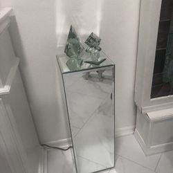 Italian Mirrored Display Table 