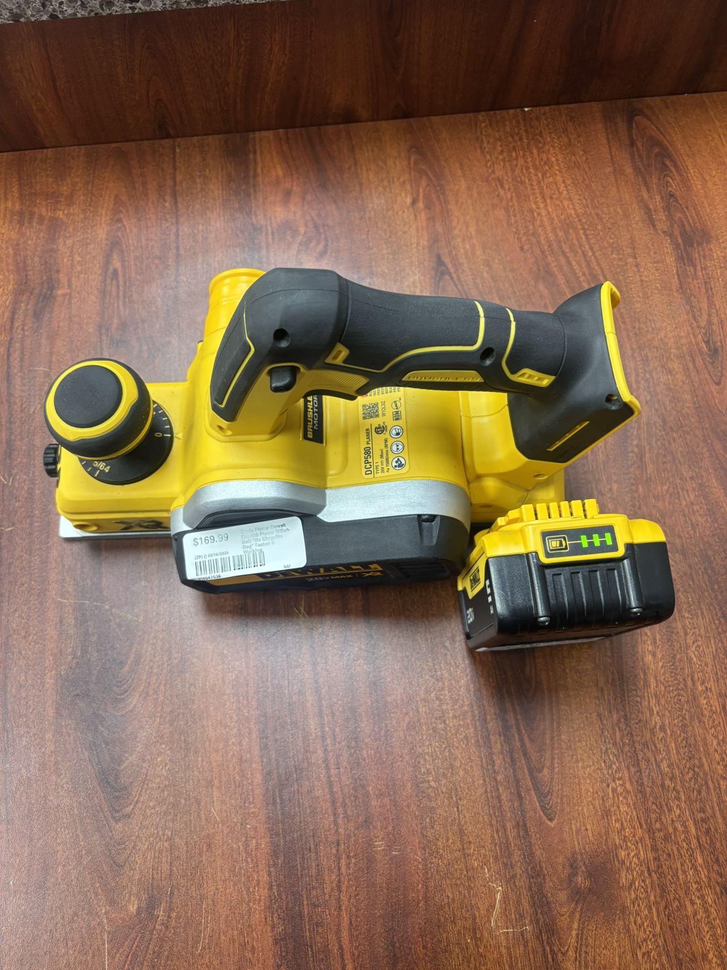 Dewalt Planer DCP580 w/batt