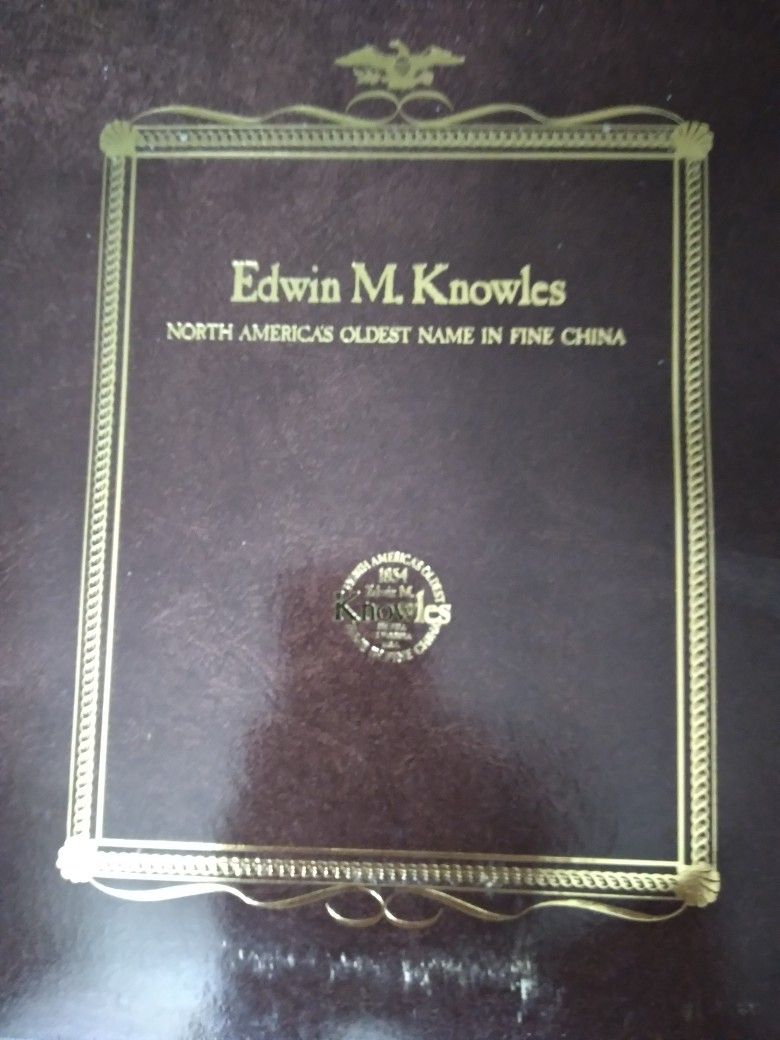 Edwin M. Knowles  China Comemortive  Plates Rockwell Colonial Series
