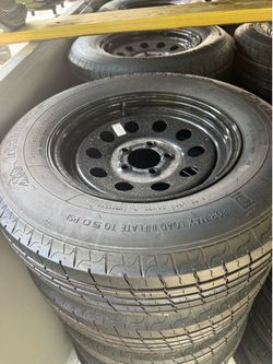 Brand new  205/75R15 Tire on 5-Lug Rim
