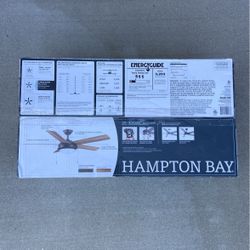 New In Box Hampton Bay 52” Led Indoor Ceiling Fan