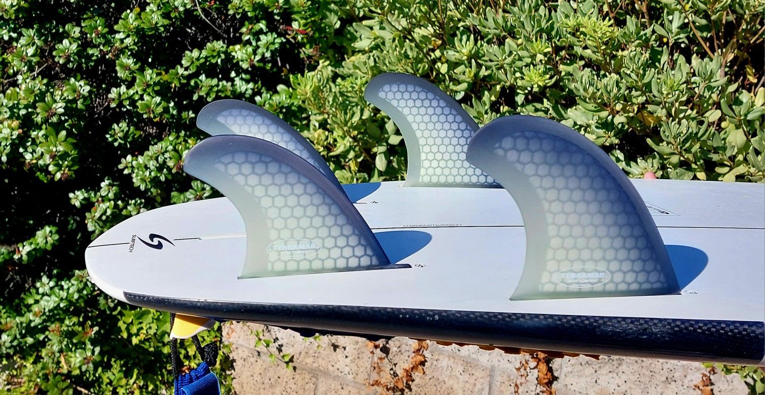 TERRAMAR STRETCH AND RMK QUAD SURFBOARD FINS...BRAND NEW