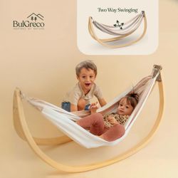 GiggleNest by BulGreco, Kids Foldable Hammock Swing