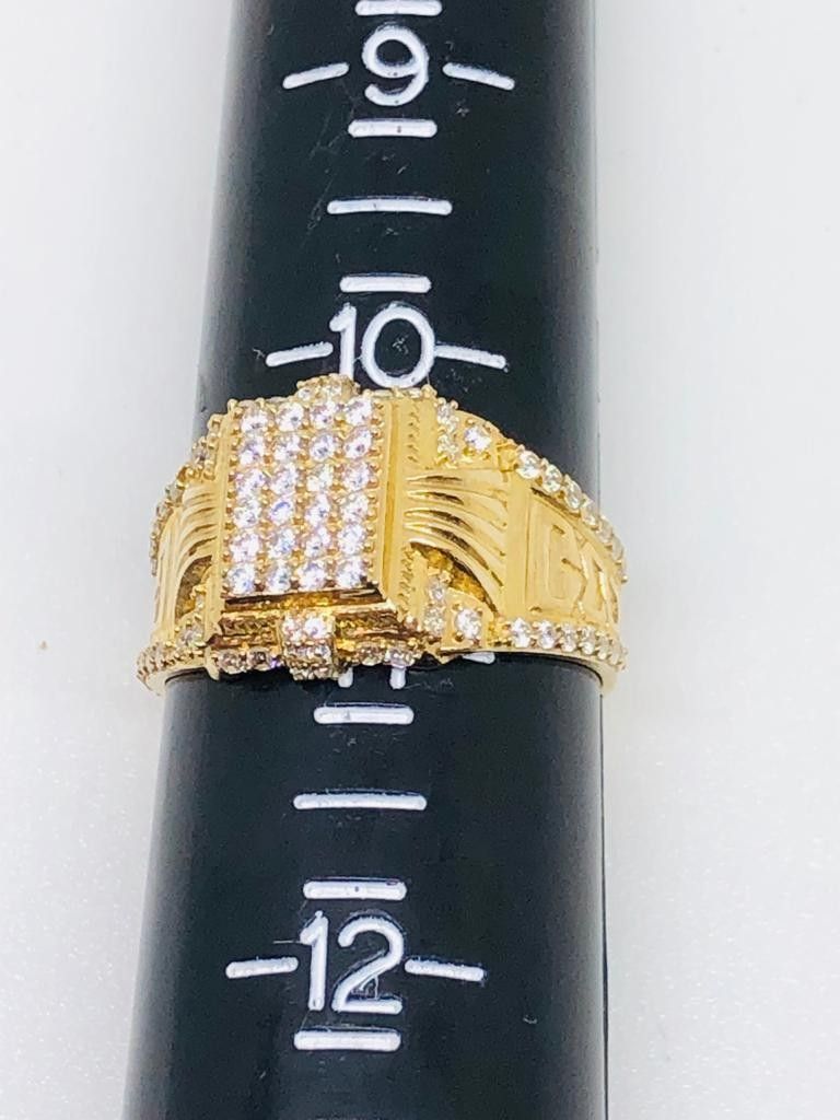 10Kt Real Gold Ring with CZs at sale