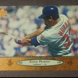 Upper Deck 1996 Eddie Murray #316 Cleveland Indians Hof Baseball Card Vintage Collectible Sports MLB