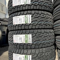  265/70/17 a/t New Tires Set Of 4 Tires Kumho Installed And Balanced Set De 4 Llantas Nuevas Instaladas Y Balanceadas