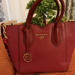 Cherry red Michael Kors bag