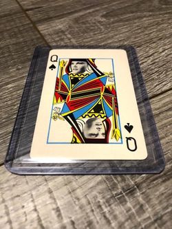 1966 Green Hornet Playing Cards Bruce Lee - Queen of Spades