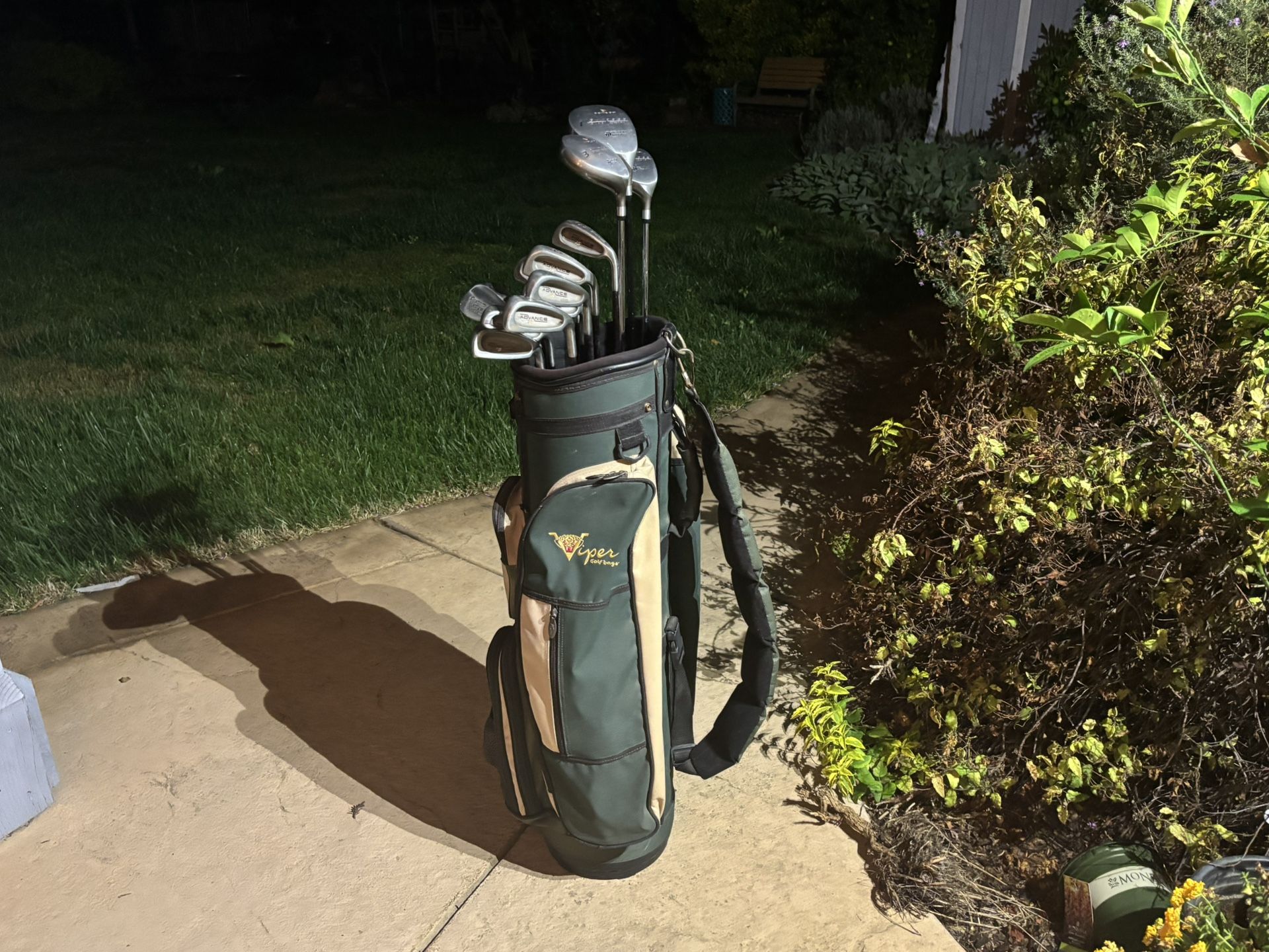 Spalding Advance Golf Set w/ Dunlop Surpass Driver+3w+5w+3i-pw+sw+putter+bag