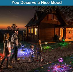 Ultra Luma Lights Solar 8 Colors Outdoor Solar Pathway Lights LED
