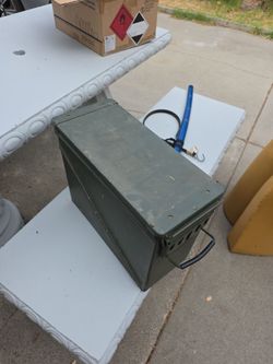 Large metal army container